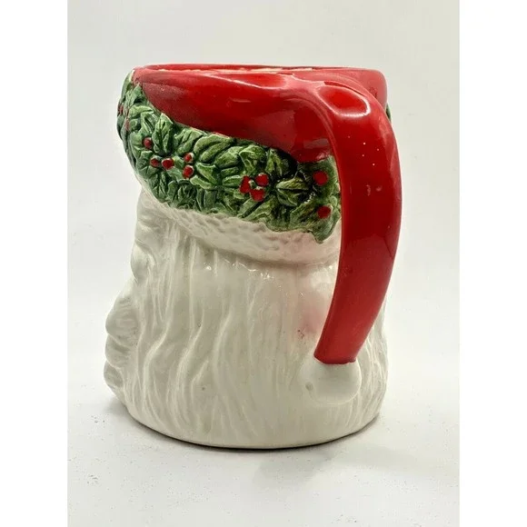 Vintage Santa Claus Christmas Coffee Mug Cup Used - Picture 5 of 11